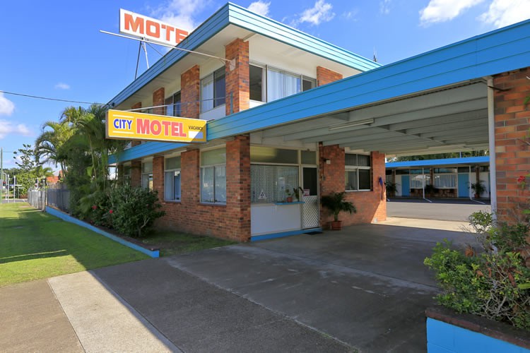 Front of motel